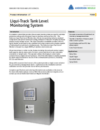 Thumbnail of document Data Sheet - LT Multi Channel Level Monitor